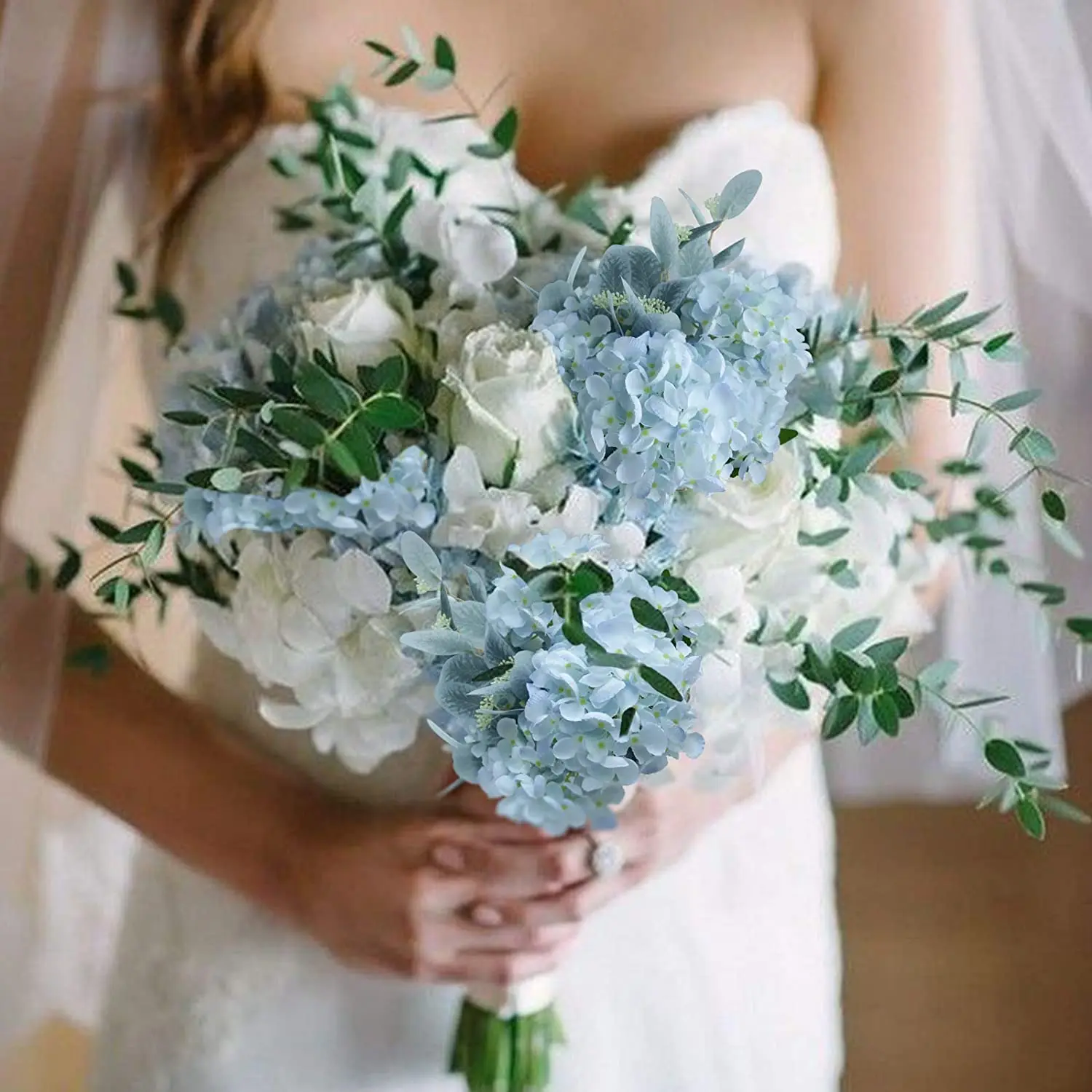 Hydrangea Silk Flowers Pink Hydrangea Artificial Flowers Fake Bouquet Flower Arrangements for Home Wedding Centerpieces Decor