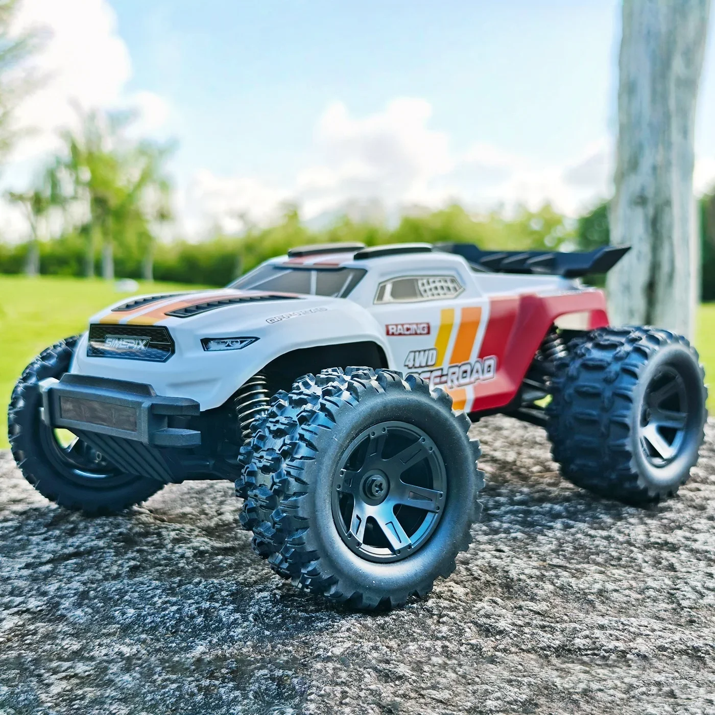 Metalowy samochód wyścigowy 4WD 2.4G do driftu, skala 1:18, podwójna osłona, szybki samochód RC do wyścigów, terenowy, zdalnie sterowany, do jazdy po każdych podłożach i wspinaczki.