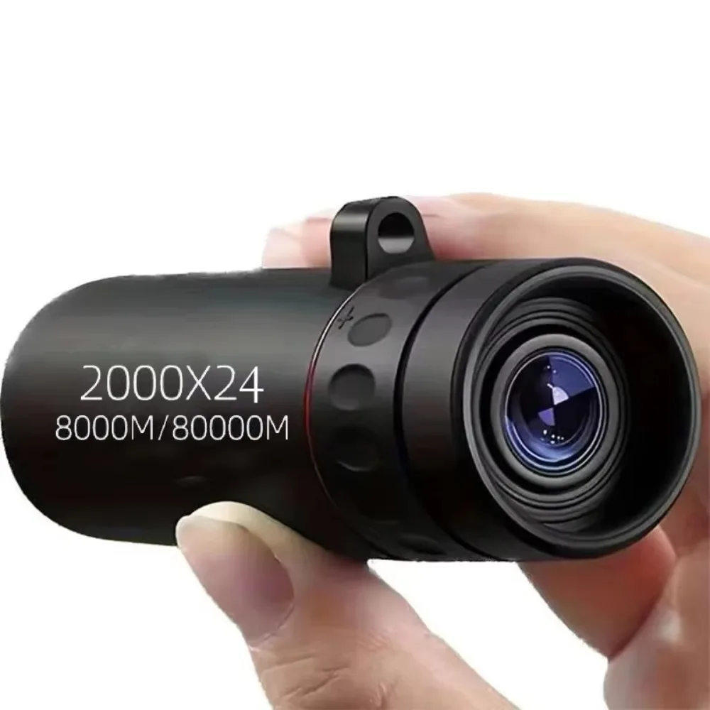 High Quality 2000x24 Monocular Telescope Zoom HD Night Vision Handheld Telescope Mini Portable Telescope for Hiking