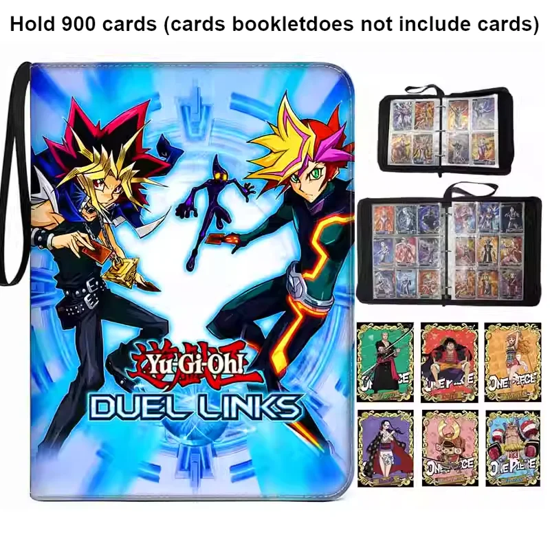 400/900 PCS Yu Gi Oh Card Album Map Letter Folder Binder Notebook Game Collection Gift Toy White Dragon Dark Archmage Muto Games