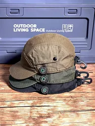 Tactical Workwear Short Brim Five Page Camping Hat Outdoor Casual Cotton Baseball Cap Unisex Retro Style Spring Autumn