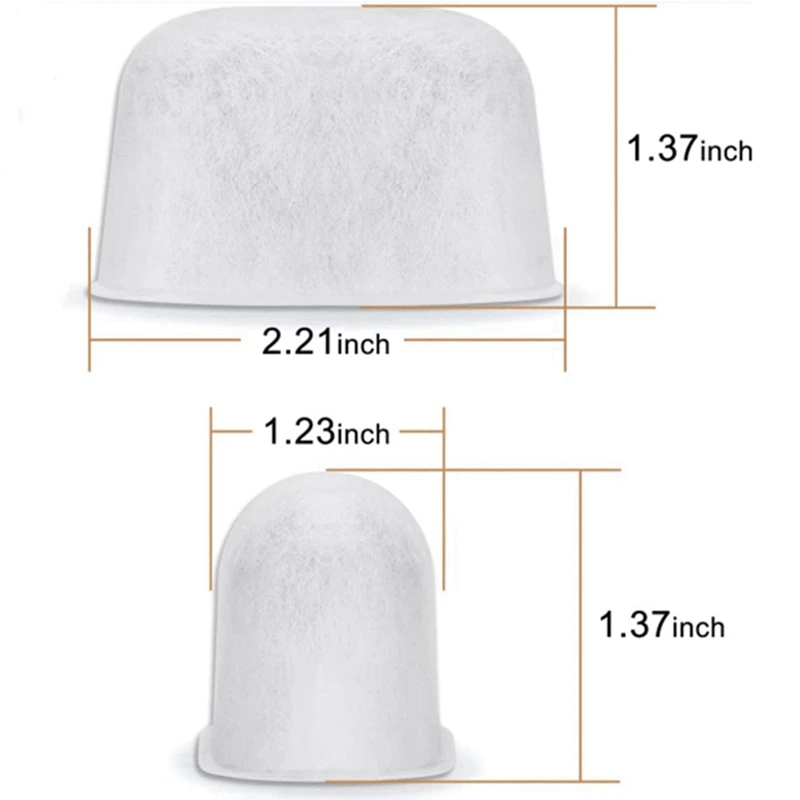 Filtros de carvão de pacote A01V-12 compatíveis para máquinas Breville BWF100, substituições de filtro de água para máquina de café expresso Breville