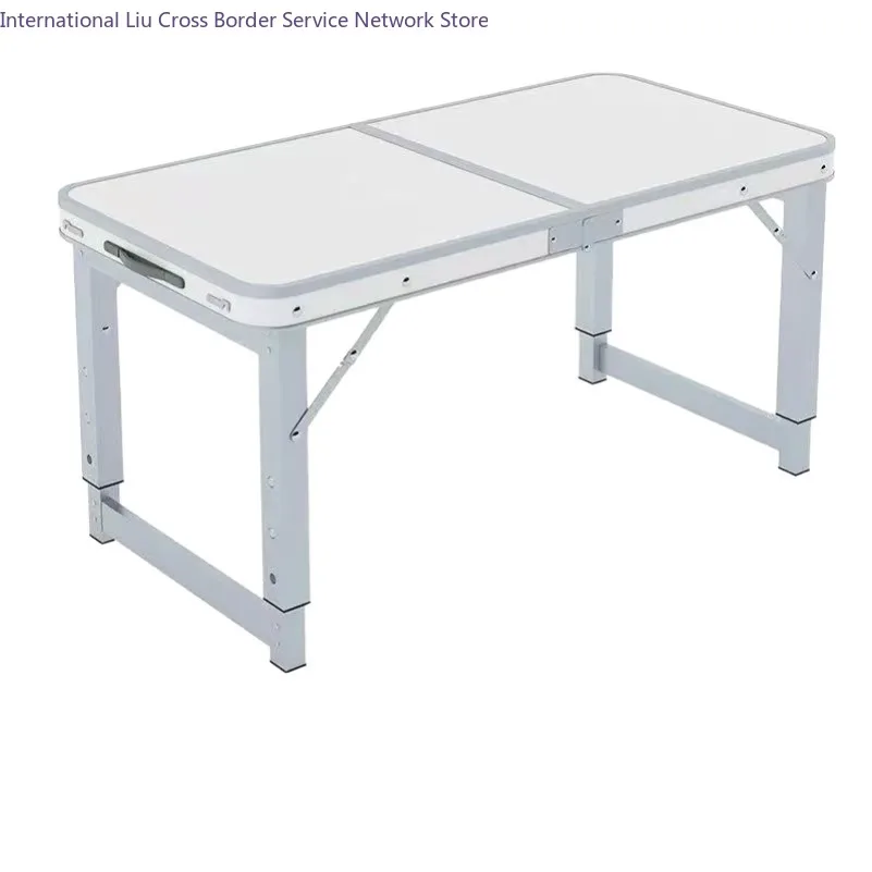 Simple Rectangular Folding Table Outdoor Heavy Duty Plastic Stall Desk Portable for Market Camping Picnic