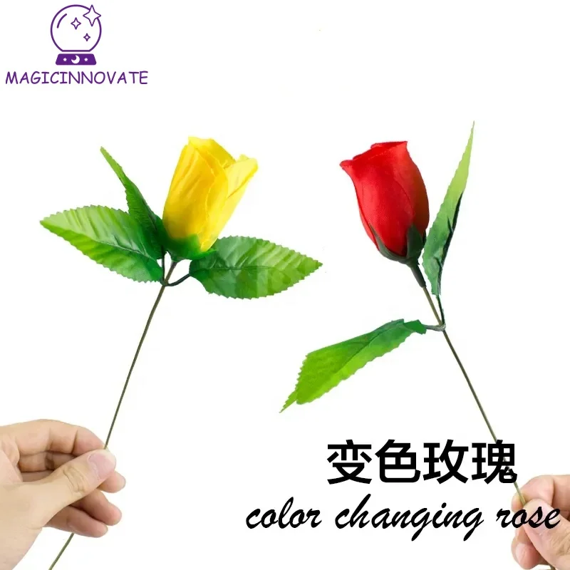 Color Changing Rose Magic Tricks Classic Magic  Stage Flowers Series Street Illusion Gimmick Props Toys