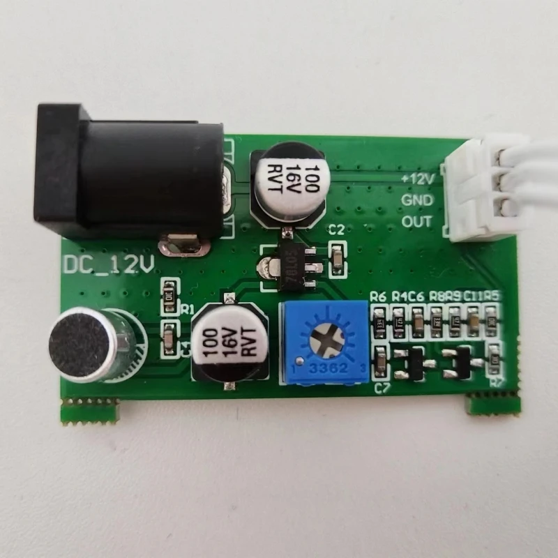 LED Sound-controlled Music Spectrum Display with Ambient Light Pickup and Atmospheric Rhythm