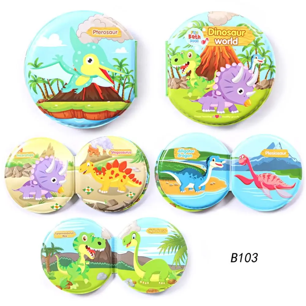 Libros de baño impermeables que cambian de Color, libros de baño impermeables, juguetes de baño de agua, libros de baño con sonido EVA de dibujos animados para niños pequeños