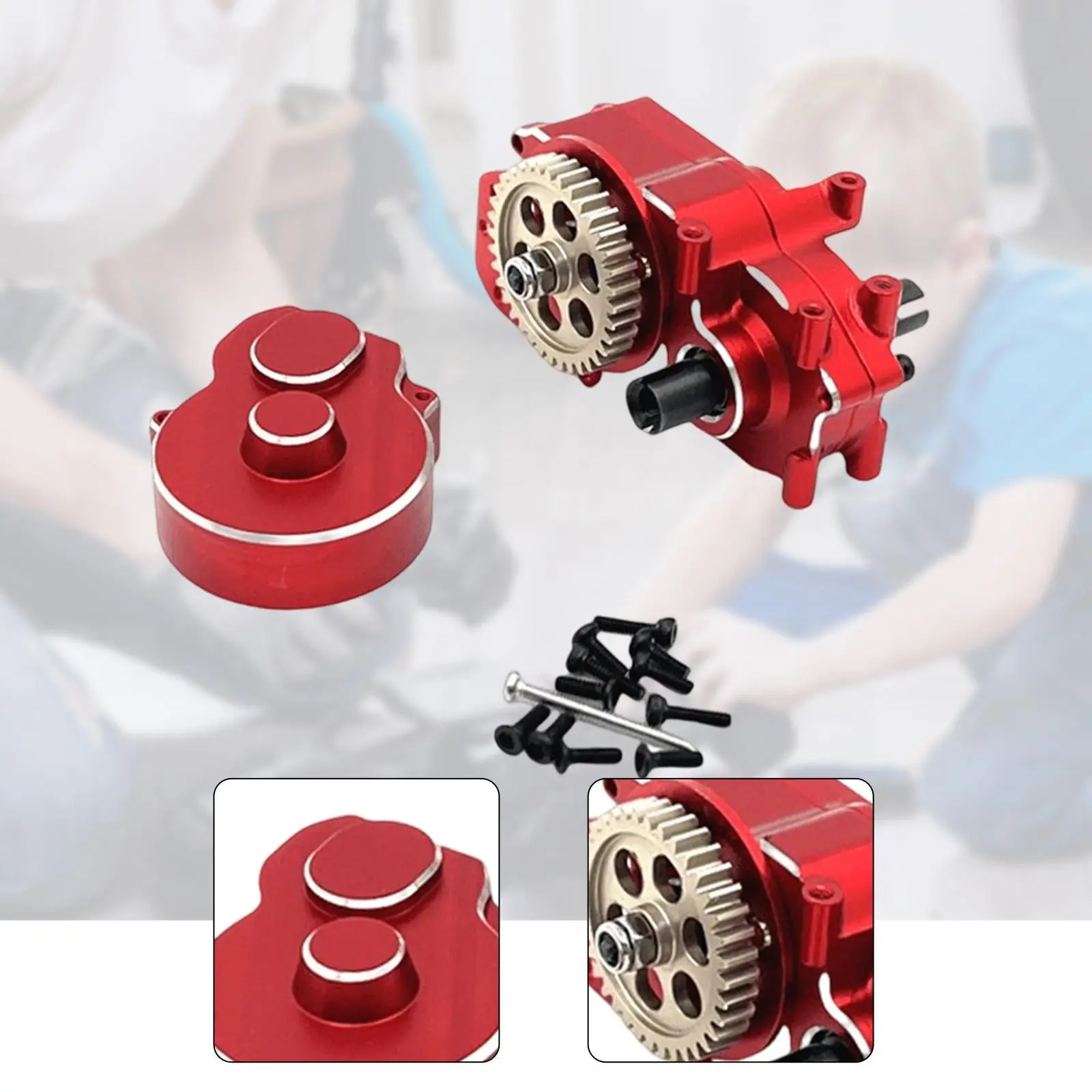 Caja de caja de cambios de montaje de transmisión de coche RC, accesorios de coche RC, piezas de reparación para 244016