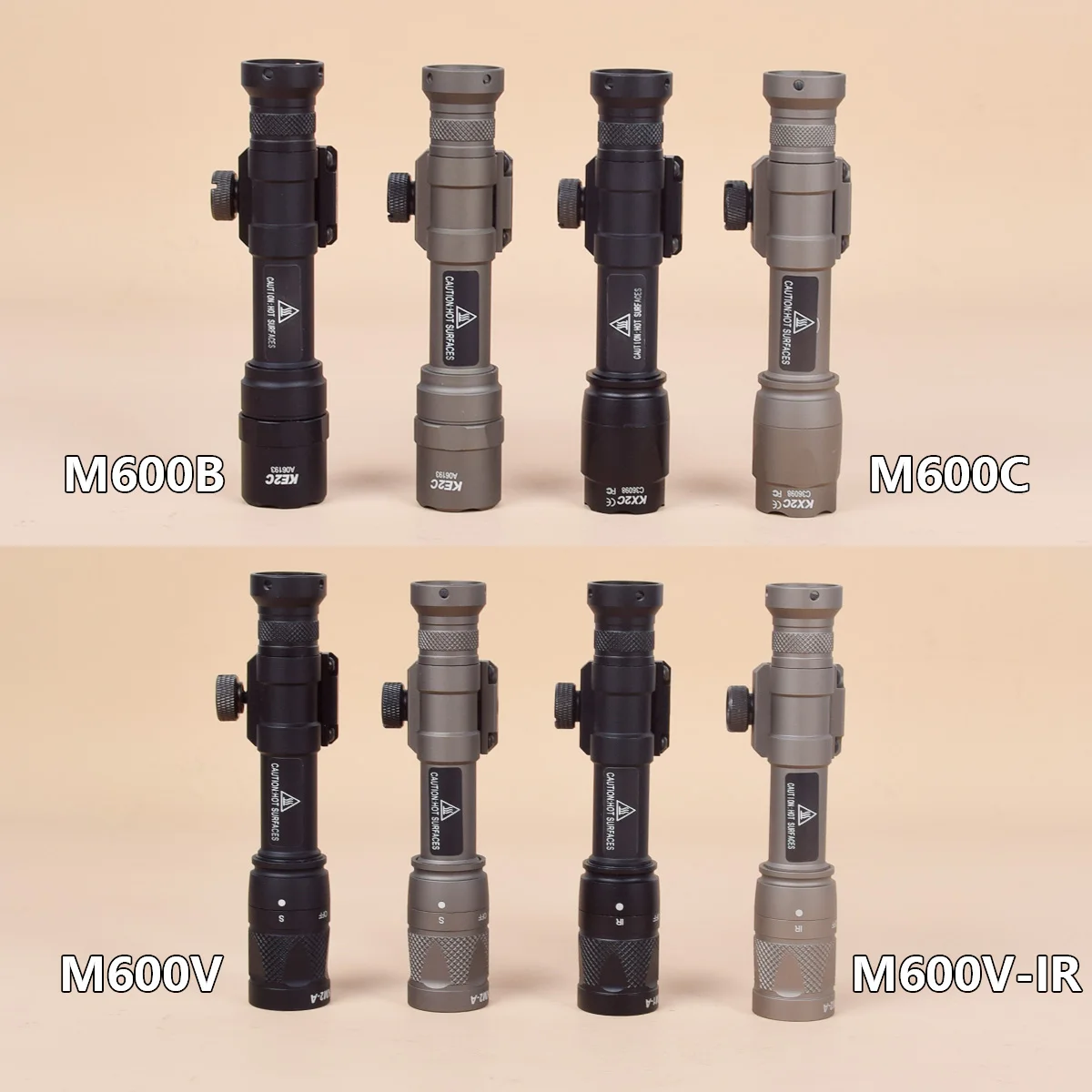 SureFire M600B M600C M600V M600V-IR Tactical Scout Light, Dual Function Pressure Switch, 600 Lumens Outdoor Hunting Gear