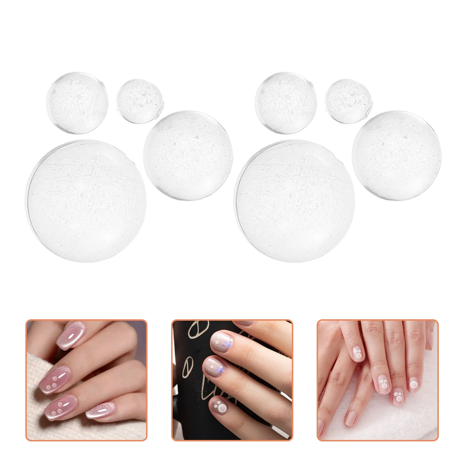 2 Pcs Simulated Dewdrop Patch Iridescent Beads Kits Scrapbook Charms for Bracelets Clear Ornaments Pearl Jewelry Making