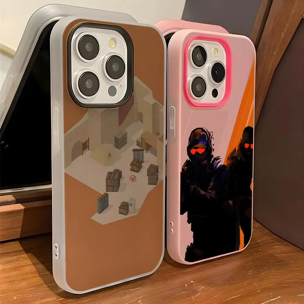 

Game C-Counter-S-Strike Phone Case IPhone 17 Air 16 15 14 Plus 13 Pro Max 2 Soft Frosted Candy Transparent Jelly 2-in-1