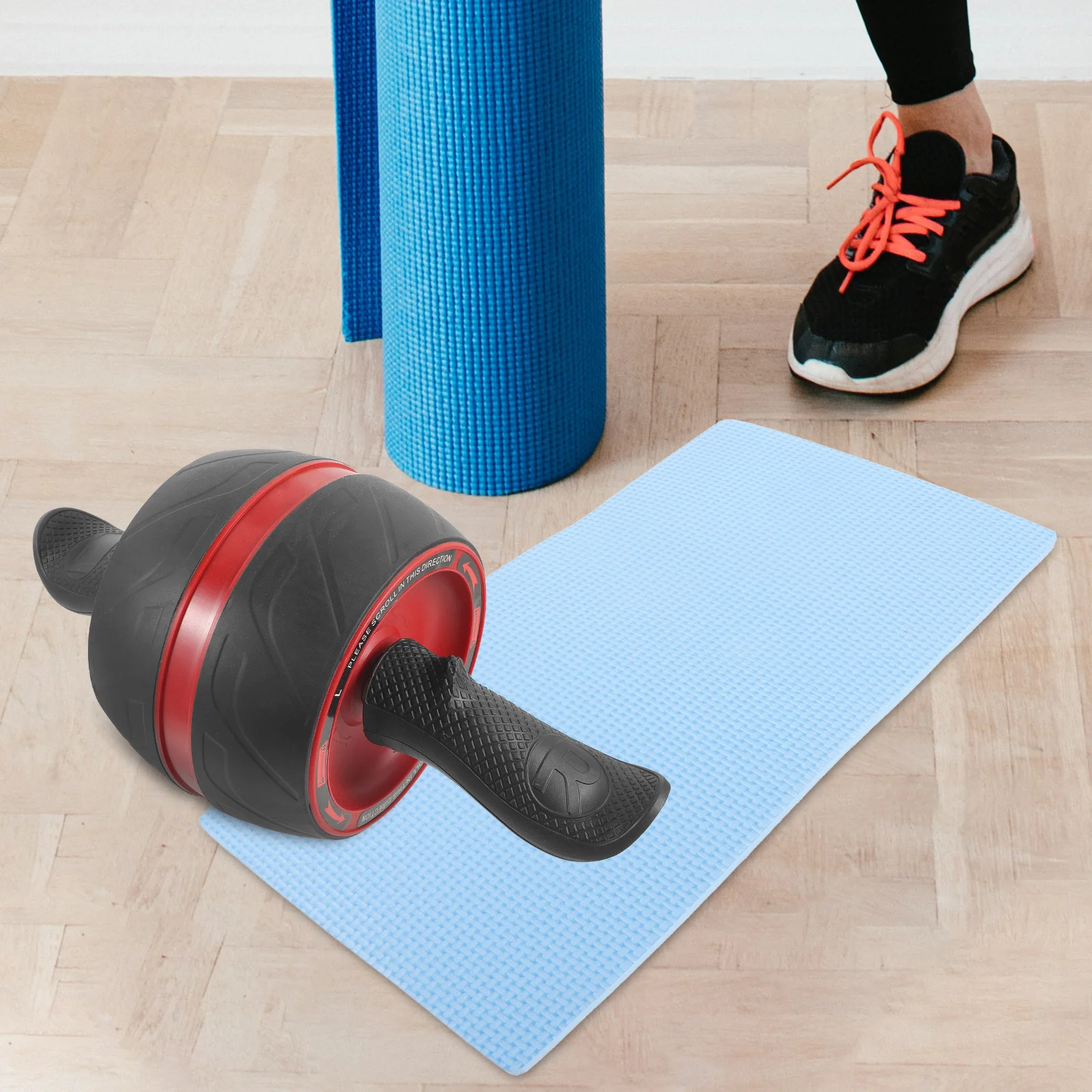 1 قطعة عجلة دوارة Ab عالية الجودة للتدريب الأساسي عجلة تمارين الصالة الرياضية المنزلية أجهزة لياقة بدنية أجهزة لياقة بدنية #2