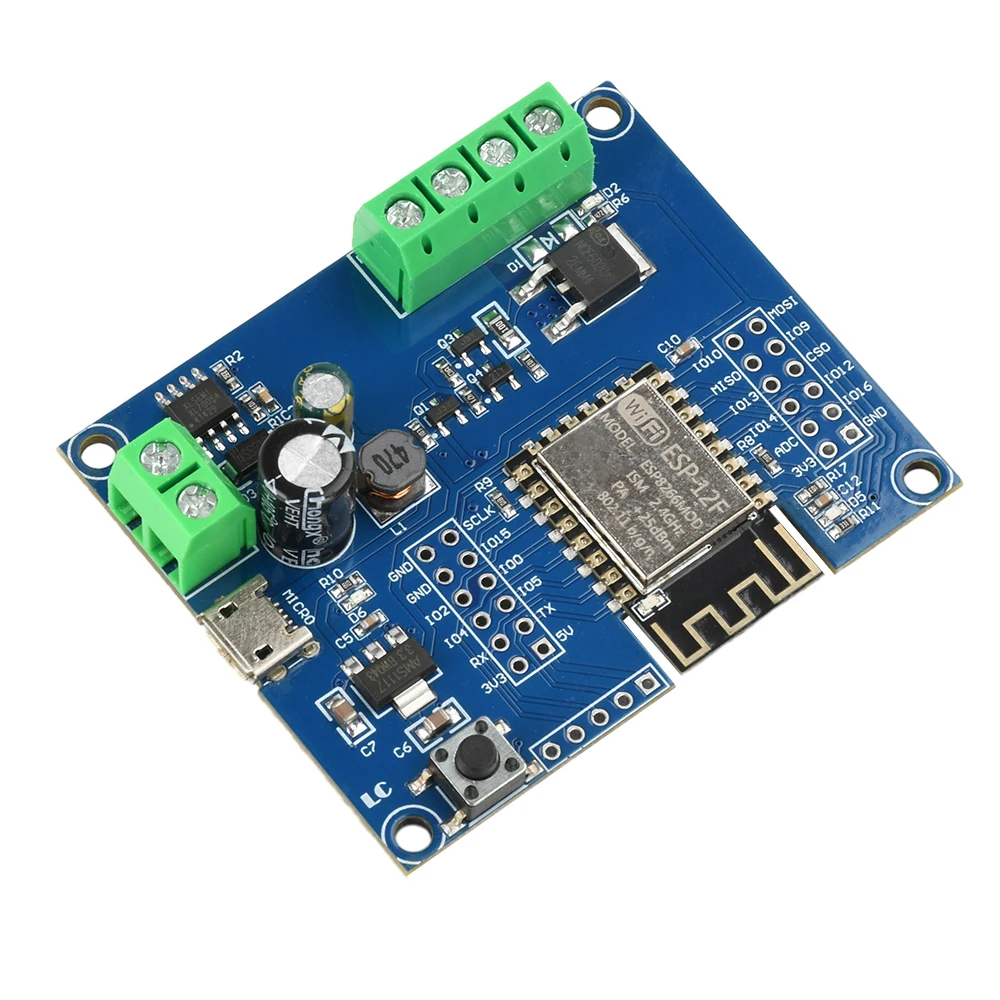 ESP32F ESP8266 Módulo de interruptor MOS de 1 vía DC 5-80V/Micro USB 5V Placa de desarrollo de ESP-12F para Arduino Control inalámbrico hogar inteligente