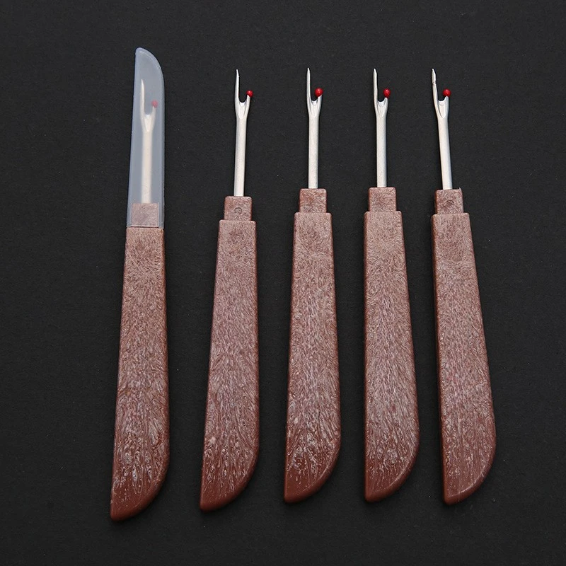 2/4/8/10PCS Wood Handle Seam Ripper Sewing Thread Ripper Stitch Remover Tool Thread Cutter Stitch Unpicker Needle Sewing Tools