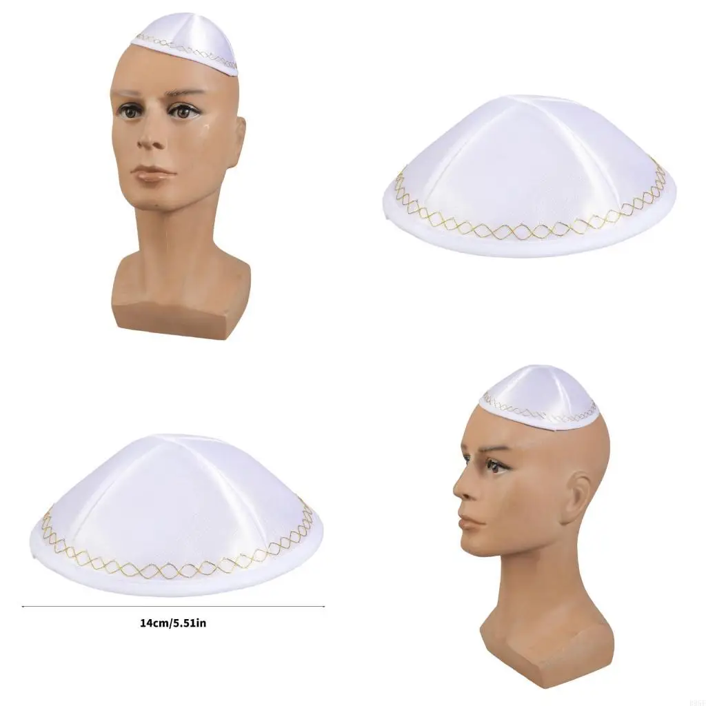 

B95F Breathable Yarmulke Hat Durable Construction Cultural Functions and Casual Use