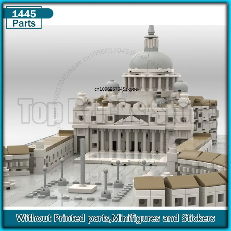 Basilika Film Szene MOC Gebäude Block Kreative Pädagogisches Modell Bricks Sets Architektur Schloss Diorama Spielzeug Weihnachten Geschenke