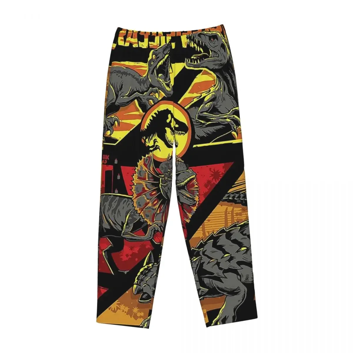 

Женские пижамные брюки Custom Jurassic World с карманами для отдыха и сна