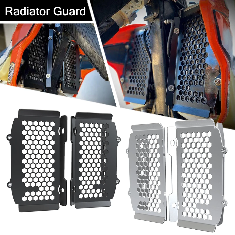 Motorcycle Dirt Bike Alumiunm Radiator Grille Guard Protection Cover For SX SX-F 125 150 250 300 350 450 2019 2020 2021 2022