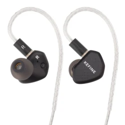 Kefine Klean 10mm DLC Diaphragm Dynamic Driver HiFi IEM Earphones with High-Purity Silver-Plated Copper Wire for Clean Signal