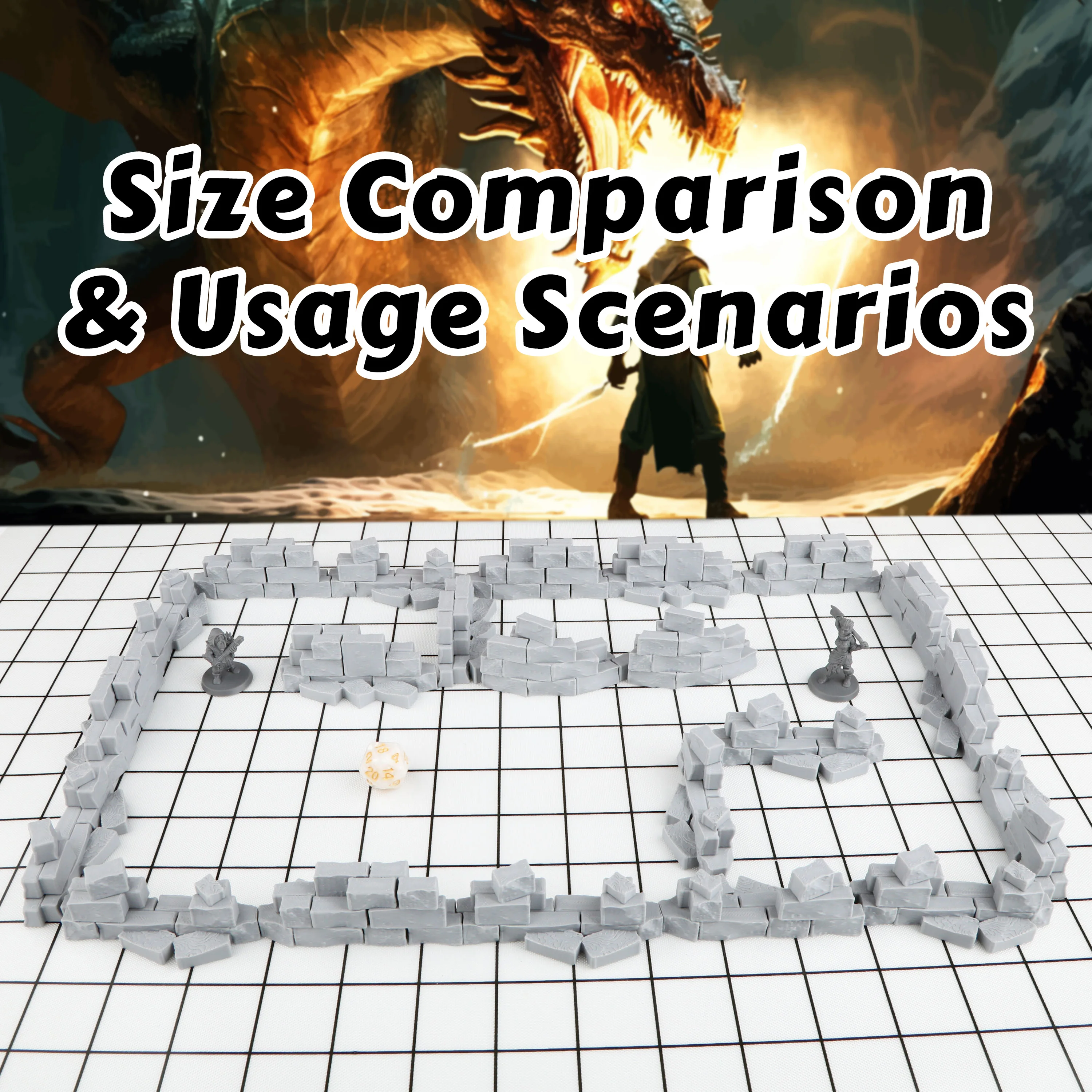 Board Game Rpg - 22 Piezas de Terreno Modular -