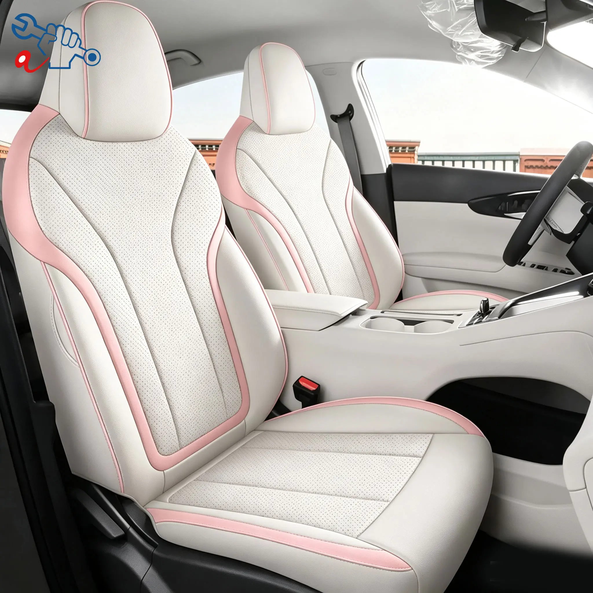 Left-Drive Car Seat Cover For Geely EX2 2025-2026 All Season Seat Cushion Custom Fit Full Surround Protective Covers Vehicle