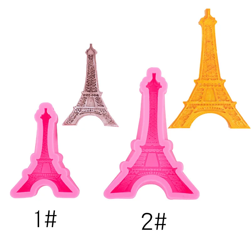 3D Three-dimensional Eiffel Tower Shape Decorative Fondant Silicone Mold Chocolate Cake Decorative Baking Mould A287