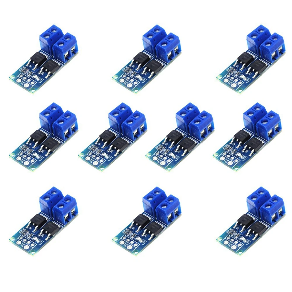 10PCS DC 5V-36V 15A(Max 30A) MOSFET MOS FET Trigger Switch Driver Module 0-20KHz PWM Regulator Control Panel