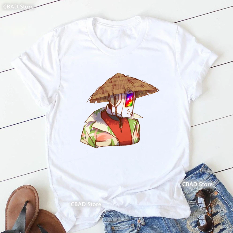 Stray Game Graphic Print T Shirt Women Clothes 2024 Funny White Tshirt Femme Harajuku Shirt Summer Tops Tee Shirt Female