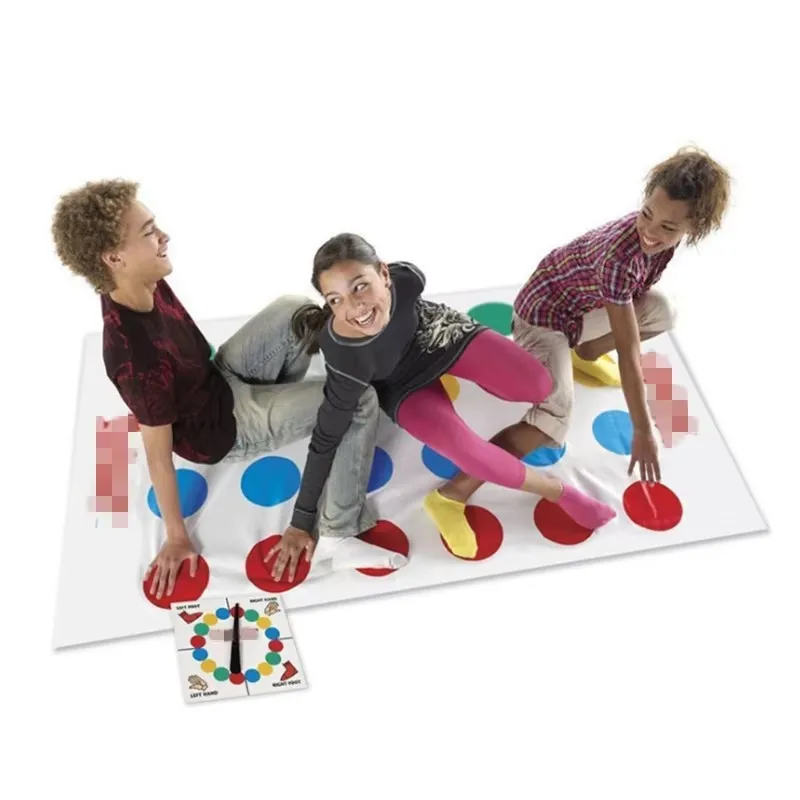 Parent Child Interactive Game Body Balance Blanket Classic Twister Party Children's Twisting Music Educational Sports Toys