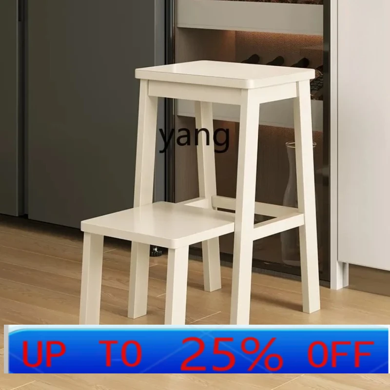 

LTT Solid Wood Foot Stool Multifunctional Ladder Stool Home Chair Climbing Stairs