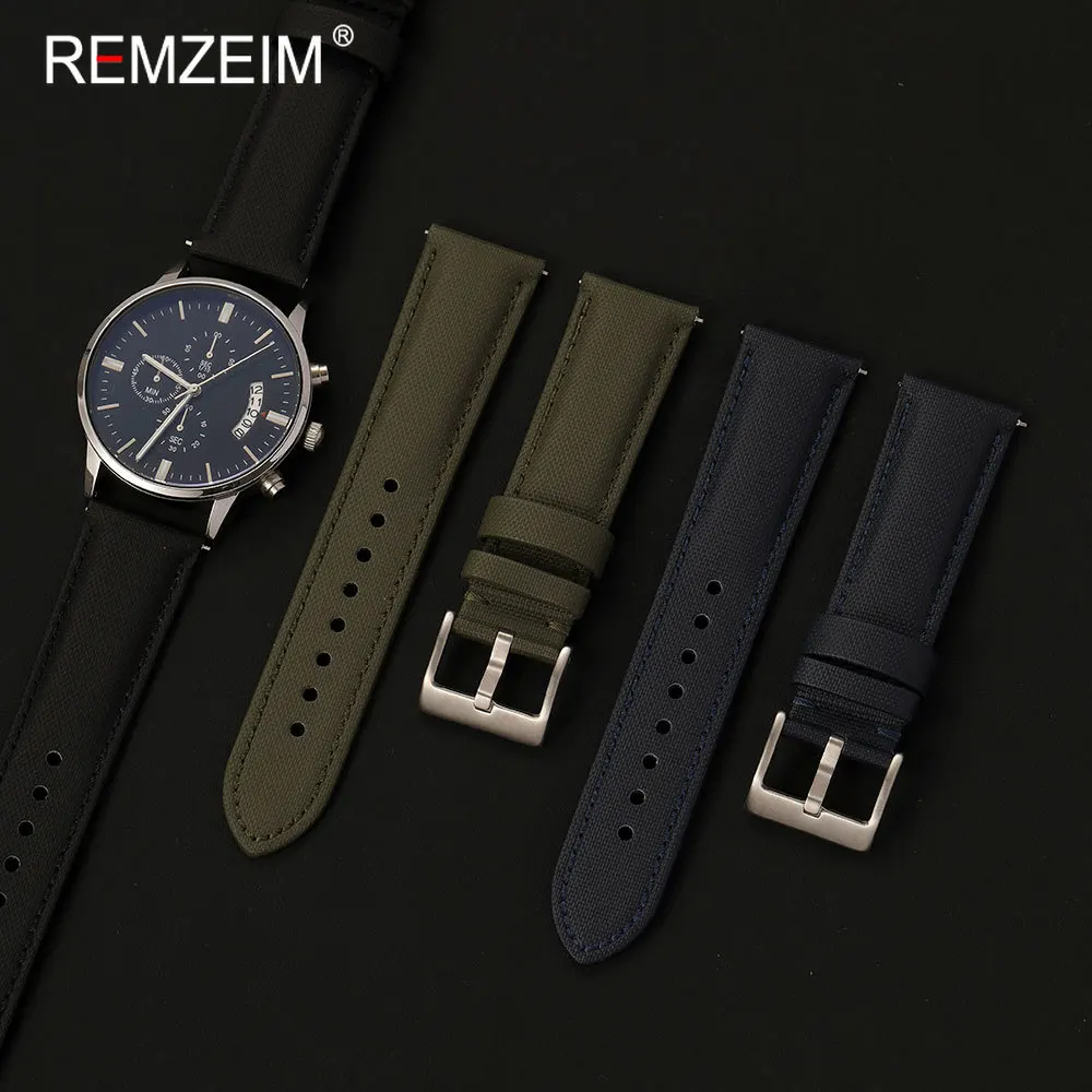 Herren Nylon-Silikon-Uhrenarmband mit Schnellverschluss-Federsteg 20mm 22mm Universelles Ersatz-Uhrenband Langlebiges Armband