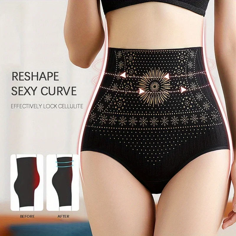 High Waist Abdomen Briefs Waist Trimmer Hip Lift Body Shaper Seamless Postpartum Panties Body Shaping Pants Breathable Underwear