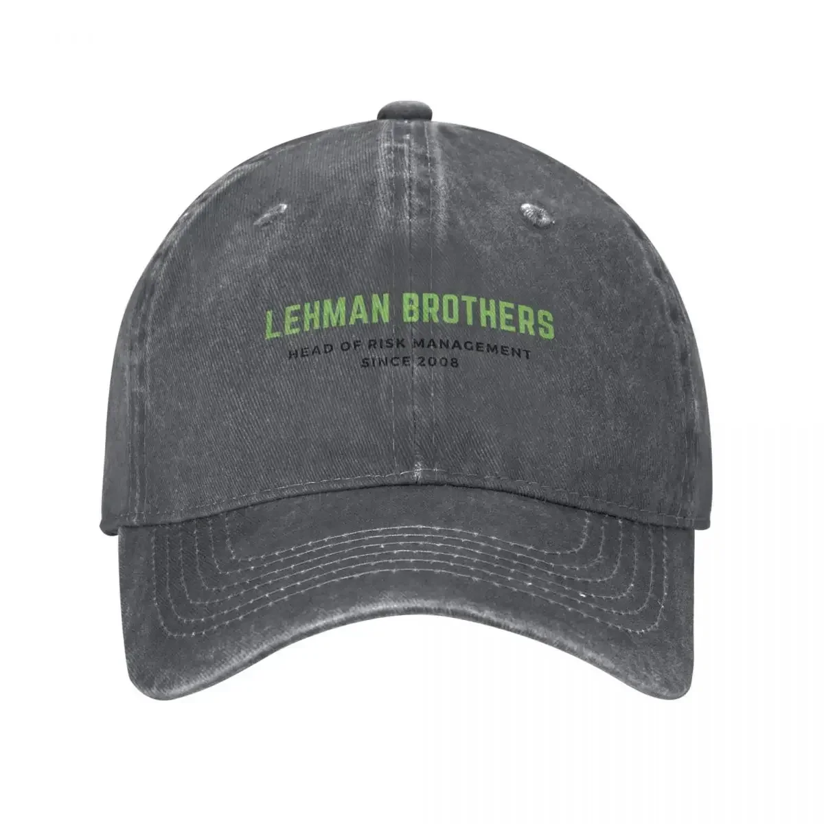 Lehman Brothers 'Head of risk Management since 2008' Logo Baseball Cap Hat Man For The Sun Golf  Women Men's