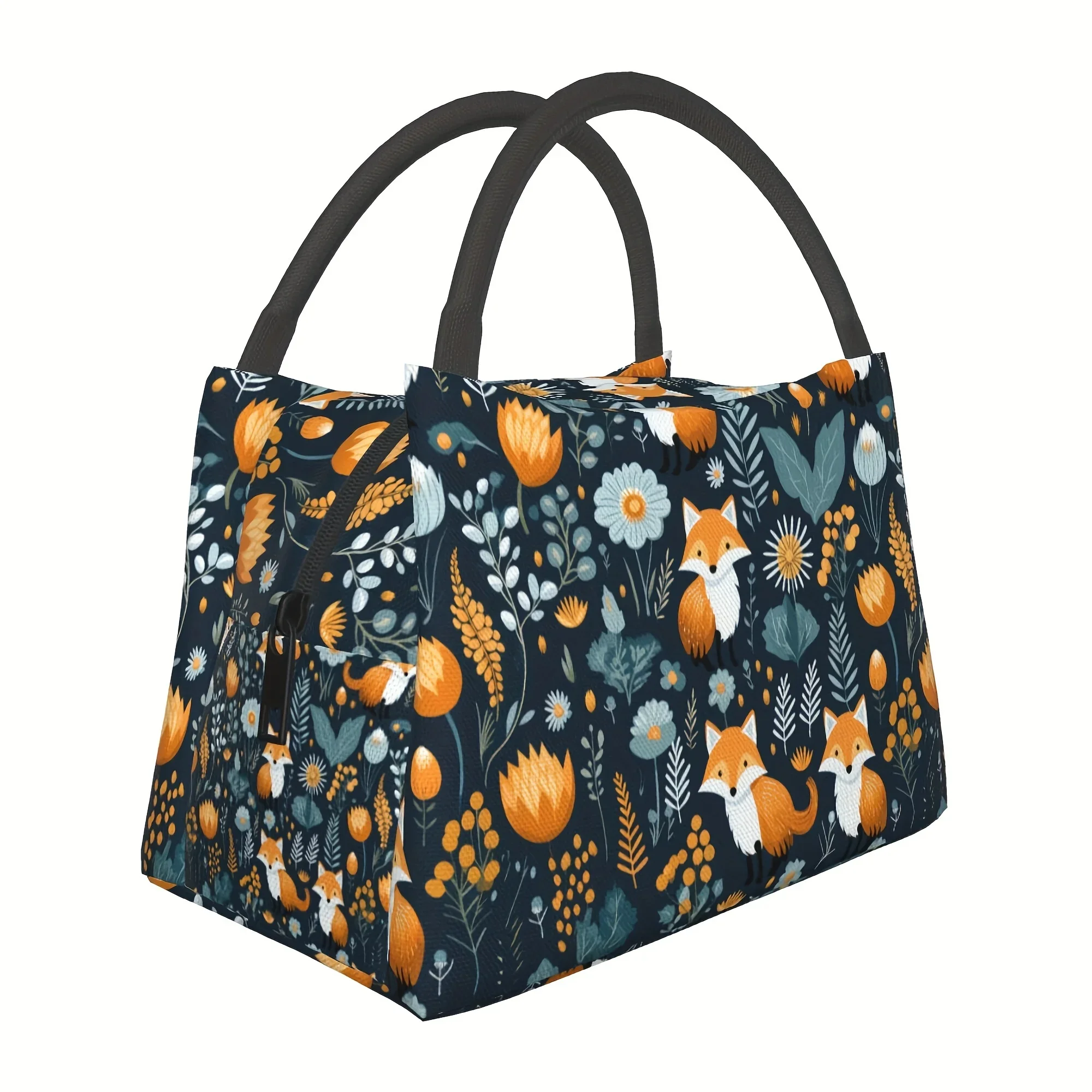 Insulated Lunch Bag for Men and Women Reusable Large Lunch Tote with Insulated Zipper Closure Portable Lunch Box Cooler Bag