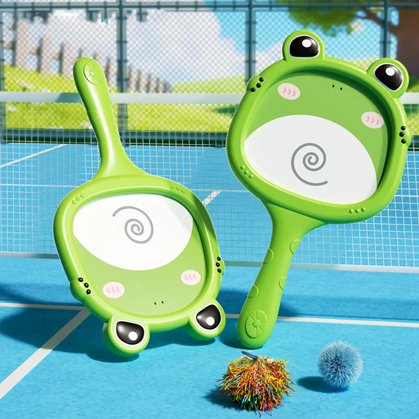 

Tennis Racket Kids Frog Shape Cute Racquet Tennis Rackets For Indoor Outdoor Beach Playground Garden Yard Boys Girls