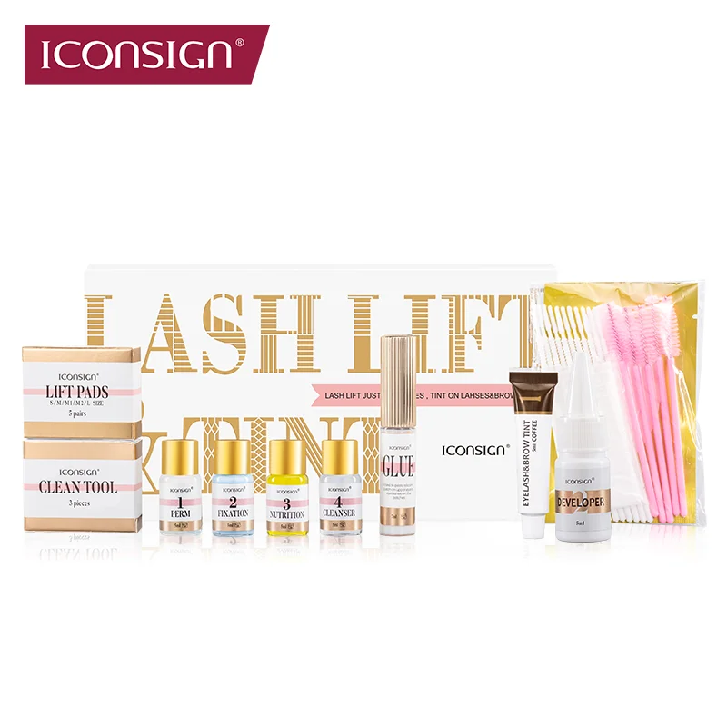 ICONSIGN Lash Lift and Tint Kit Professional Eyelash Lifting Kit Eyelash Perm Lash Tint Brow Dye Eye Makeup Tools Dropshipping