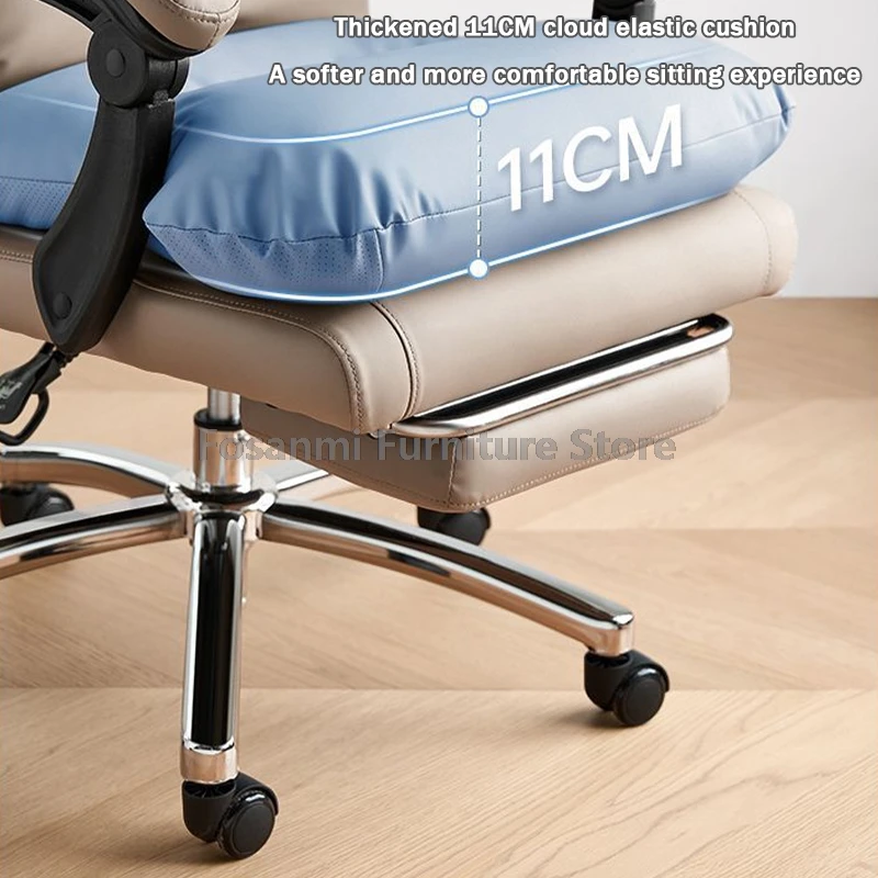 Ergonomic Office Chair Computer Chair With Footrest And Swivel Seat Adjustable Backrest Angle and Height Adjustable Game Chair