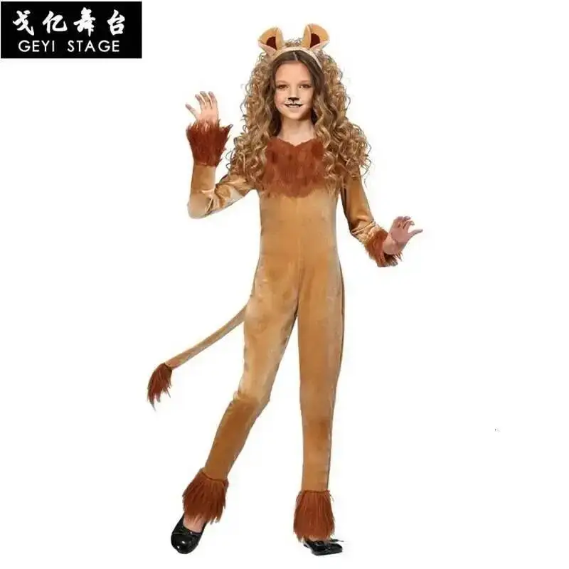 

overalls Adult's dress lion New halloween costume ferocious up children school book week character cosplay party