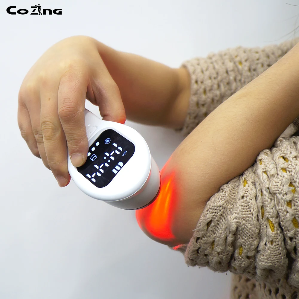 Professional LLLT Handheld Laser Therapy Device 650nm 808nm for Sport Injuries Arthritis Heel Spurs Pain Relief Wound Healing