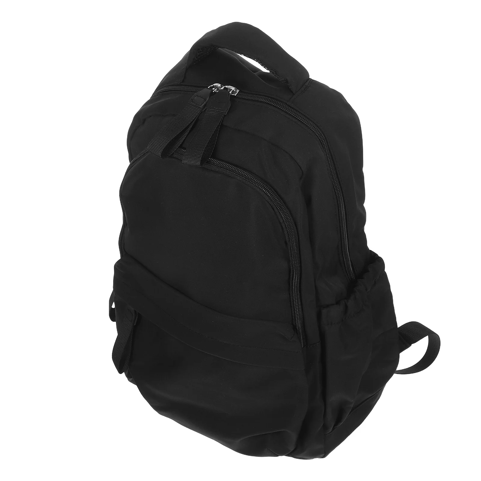 

Multi-Use Backpack Black Adjustable Laptop Rucksack For School Business Travel Durable Nylon Polyester Bag Ample Storage Power