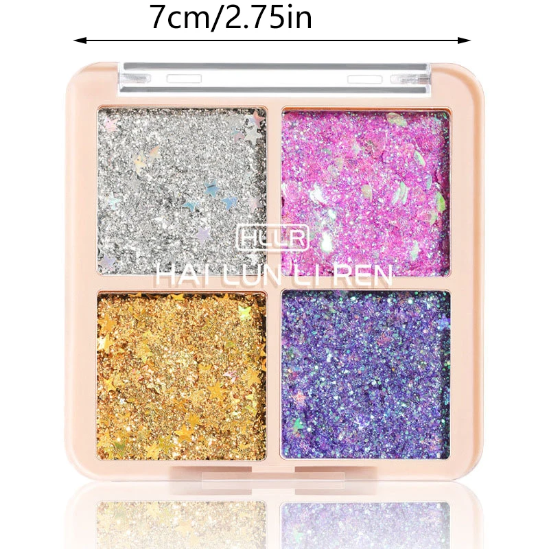 4/9 Color Eyeshadow Palette Eyeshadow Girl Beginner Makeup Tray Sculpture Highlight Cosmetic For Girls Accessories Cosmetic