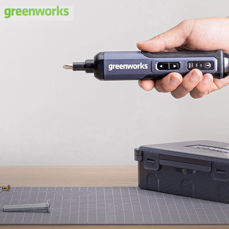 Greenworks ชุดไขควงไฟฟ้าขนาดเล็กไร้สาย, ไขควงไฟฟ้าไร้สาย USB ที่จับชาร์จได้พร้อมสว่านชุด26บิต
