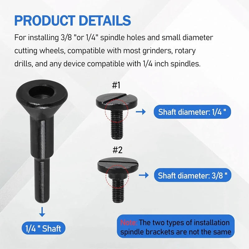 FYBL Cut-Off Wheel Arbor Mounting Mandrel Adapter 1/4