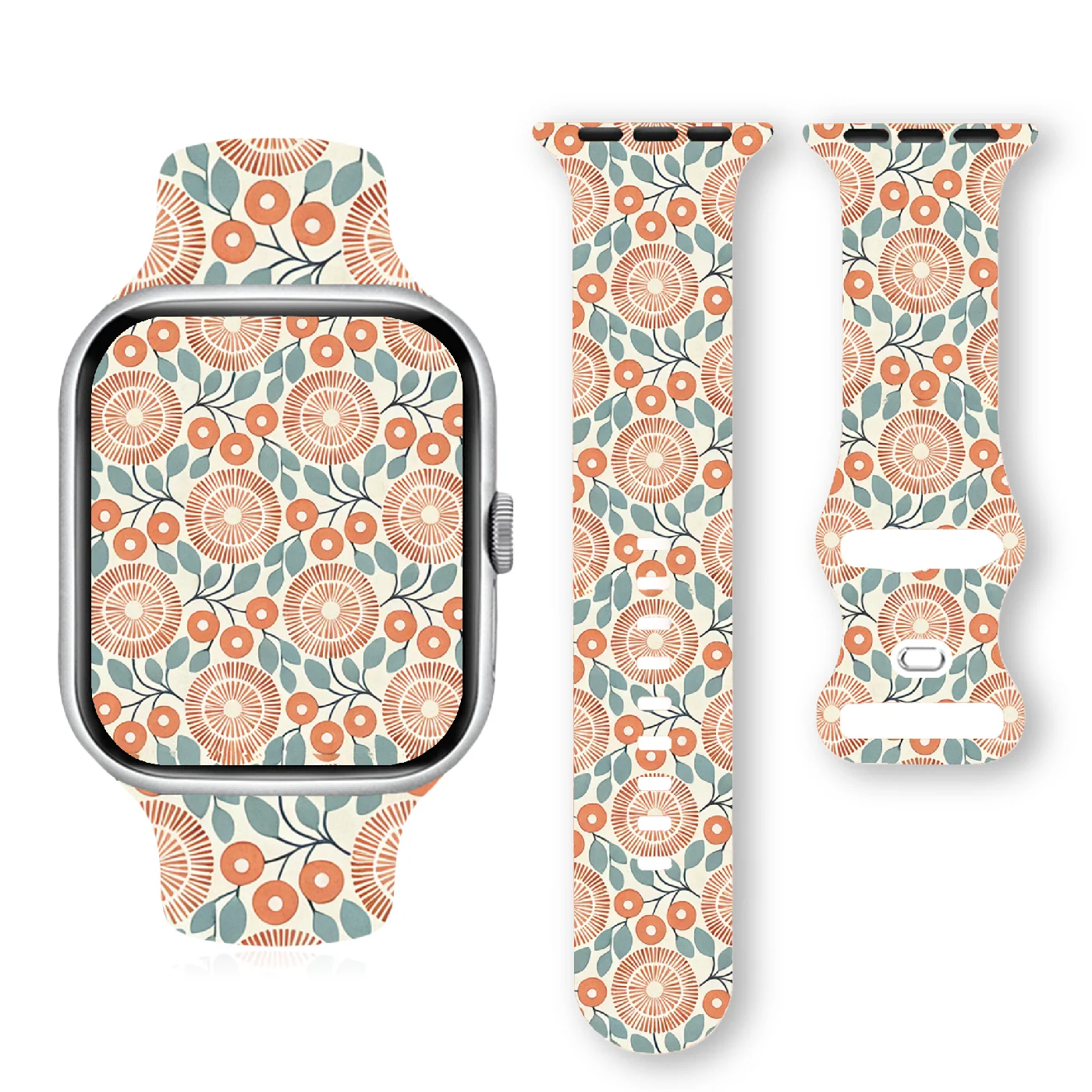 Rock That Rainbow Soft Silicone Band for Apple Watch 9 8 7 6 5 Ultra SE Size 38 40 41 42 44 45 49mm Suitable for All iWatch