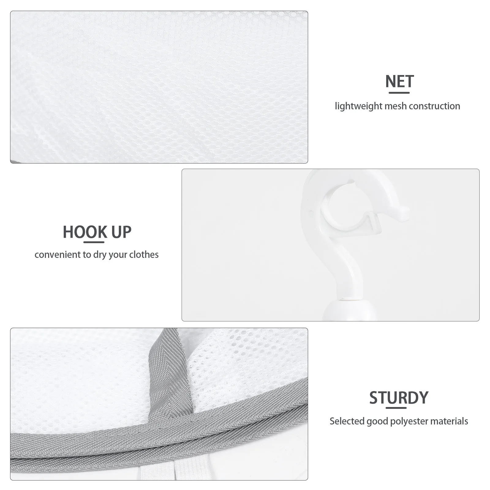 

Sweater Drying Rack Collapsible Mesh Basket Foldable Clothes Drying Basket Household Laundry Hanger Mesh Hanging Dryer Efficient