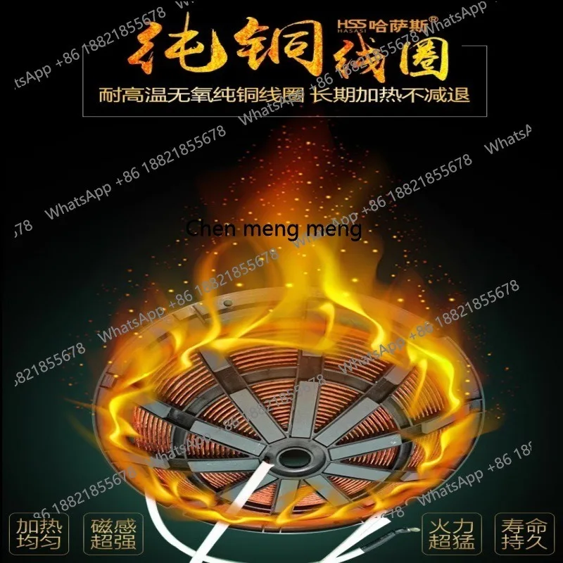 Kompor listrik cekung komersial 10000w kompor meja untuk sekolah, katering, kantin, dapur, daya tinggi komersial