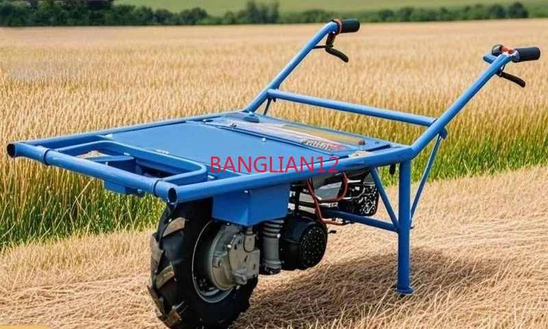 Electric lithium battery agricultural three-wheeled trolley, household truck