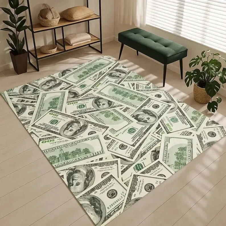 100 Dollar Bill Area Rug Money Rug Rich Dollar Rug Cool Rug Boss Rug Dollar Money Rug Luxury Money Rug Runner Dollar Rug Carpet