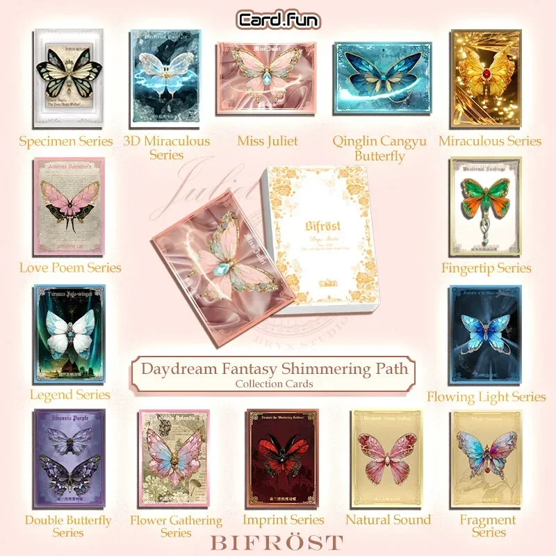 CARDFUN Shimmering Path Butterfly Theme 3D Collectible Trading Card Game TCG CCG Birthday Gift Collection Cards