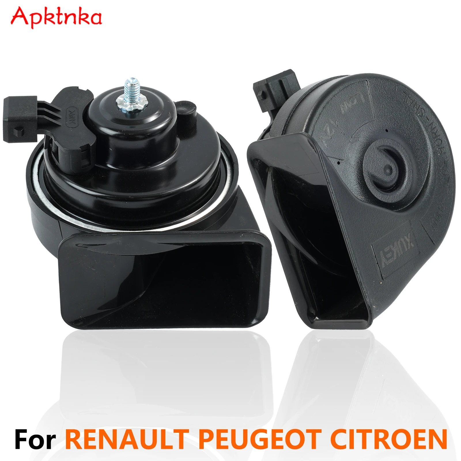 

Dual Snail Horn 12V 110-125DB Waterproof High Low For Renault Twingo Trafic X82 Master Megane Clio Modus Kangoo 2 Captur Zoe