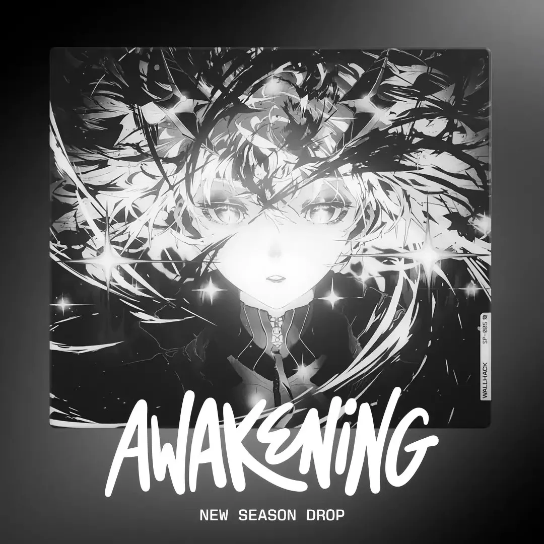 WALLHACK AWAKENING SORA ゲーミングマウスパッド 強化ガラスパッド
